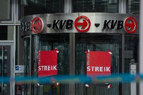 Nationwide Public Transit Go On Strike In Cologne