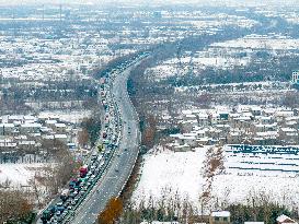 Expressways Congested During The Spring Festival Transporation rush