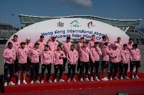 Hong Kong Inter Miami CF Arrives At Airport