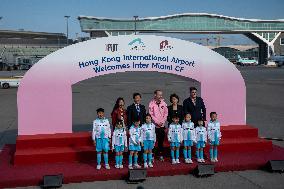 Hong Kong Inter Miami CF Arrives At Airport
