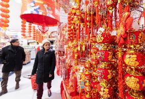 CANADA-TORONTO-CHINESE LUNAR NEW YEAR-DECORATIONS