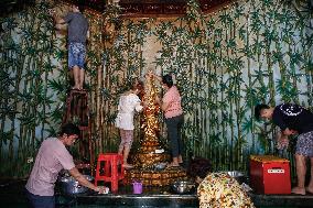 Chinese New Year Celebration Preparation In Bali