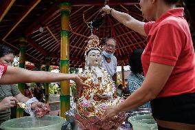 Chinese New Year Celebration Preparation In Bali