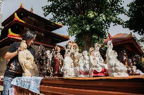 Chinese New Year Celebration Preparation In Bali