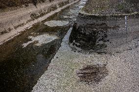 Drought In Catalonia: The Urgell Canal.