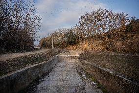 Drought In Catalonia: The Urgell Canal.