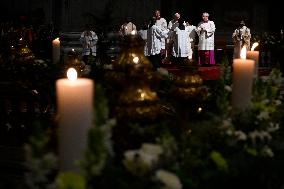 Pope Francis mass for religious orders in St Peters Basilica - Rome