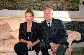 Prince Victor Emmanuel of Savoy and wife Marina Doria at the Villa Pallavicino - Genova