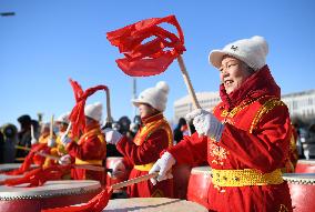 (SP)CHINA-INNER MONGOLIA-NATIONAL WINTER GAMES-TORCH RELAY