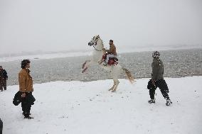 AFGHANISTAN-KABUL-SNOW