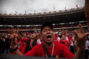 Indonesia Presidential Candidate Ganjar Pranowo Campaign In Jakarta