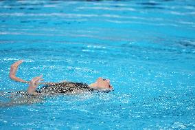 (SP)QATAR-DOHA-ARTISTIC SWIMMING-WORLD AQUATICS CHAMPIONSHIPS-WOMEN'S SOLO TECHNICAL