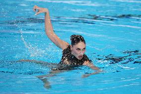 (SP)QATAR-DOHA-ARTISTIC SWIMMING-WORLD AQUATICS CHAMPIONSHIPS-WOMEN'S SOLO TECHNICAL