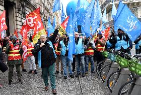 Demonstration of local police units Police Municipale - Paris