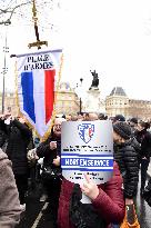 Demonstration of local police units Police Municipale - Paris