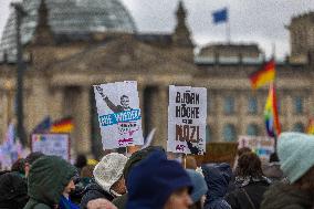 Protest Against AFD Right Wing Party - Berlin