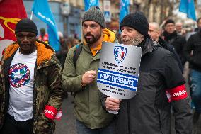 Municipal Police Demonstrate - Paris