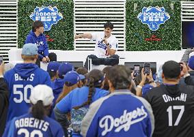 Baseball: Ohtani at Dodgers fan event