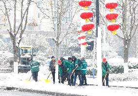 Heavy Snow Hit Suqian