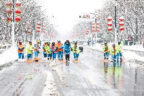 Heavy Snow Hit Suqian