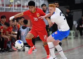 (SP)CHINA-YULIN-FOOTBALL-FUTSAL INTERNATIONAL TOURNAMENT 2024-CHN VS CZE (CN)