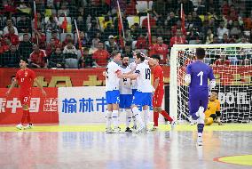 (SP)CHINA-YULIN-FOOTBALL-FUTSAL INTERNATIONAL TOURNAMENT 2024-CHN VS CZE (CN)