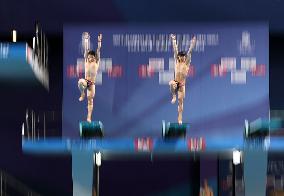 (SP)QATAR-DOHA-DIVING-WORLD AQUATICS CHAMPIONSHIPS-MEN'S 3M SYNCHRONISED