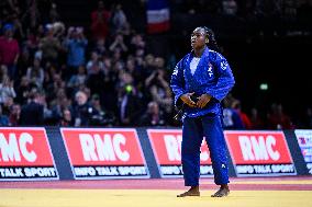 Paris Grand Slam 2024 - Clarisse Agbegnenou In Gold
