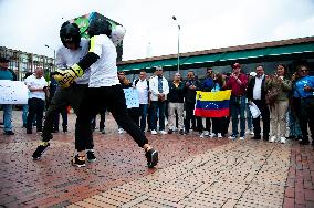 Venezuelans Protest in Demand of Candidacy of Maria Corina Machado in Presidential Elections