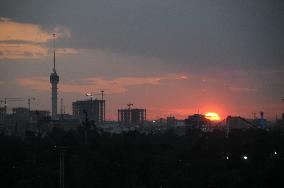 IRAQ-BAGHDAD-SUNSET VIEW