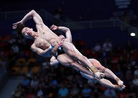 (SP)QATAR-DOHA-DIVING-WORLD AQUATICS CHAMPIONSHIPS-MEN'S 3M SYNCHRONISED