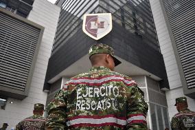 United States Army Gives Firefighting Implements to Colombian Army Rescuers