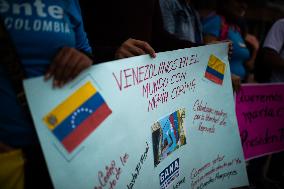 Venezuelans Protest In Demand Of Candidacy Of Maria Corina Machado In Presidential Elections