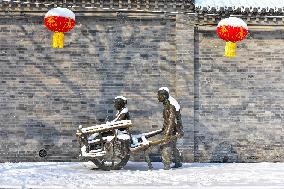 Ancient Qingzhou City Decorated to welcome Chinese Lunar New Year