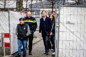 PM Rutte Visits The Disaster Site Of The Explosion - Rotterdam
