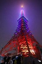 Tokyo Tower lit up