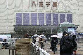 Heavy snowfall in Tokyo