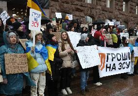 Rally in support of Ukrainian army in Kyiv