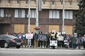 Rally in support of Ukrainian POWs in ZaporizhzhiaRally in support of Ukrainian POWs in Zaporizhzhia