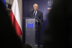 Press Conference Josep Borrell In Warsaw