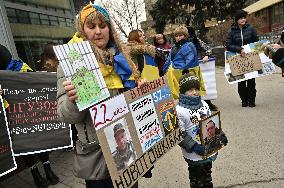 Rally in support of Ukrainian POWs in ZaporizhzhiaRally in support of Ukrainian POWs in Zaporizhzhia