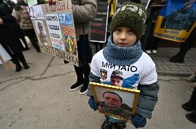 Rally in support of Ukrainian POWs in ZaporizhzhiaRally in support of Ukrainian POWs in Zaporizhzhia