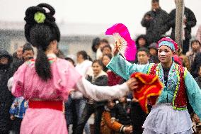 CHINA-HUNAN-YIYANG-SPRING FESTIVAL-VILLAGE GALA-CELEBRATIONS (CN)