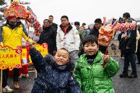 CHINA-HUNAN-YIYANG-SPRING FESTIVAL-VILLAGE GALA-CELEBRATIONS (CN)