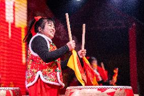 CHINA-HUNAN-YIYANG-SPRING FESTIVAL-VILLAGE GALA-CELEBRATIONS (CN)