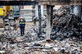 Aftermath Deadly Explosion - Rotterdam