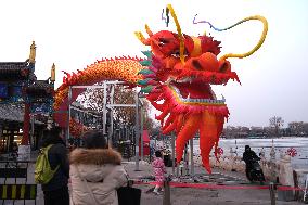 Dragon Lantern Install in Beijing