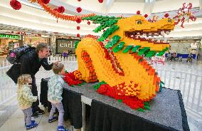 CANADA-RICHMOND-GIANT LEGO DRAGON
