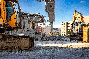 Tearing down a building