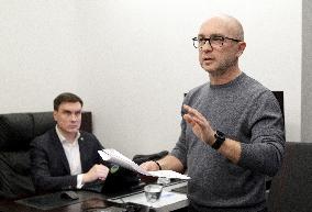 Former head of Defense Ministry department Oleksandr Liiev publicly passes polygraph in Kyiv